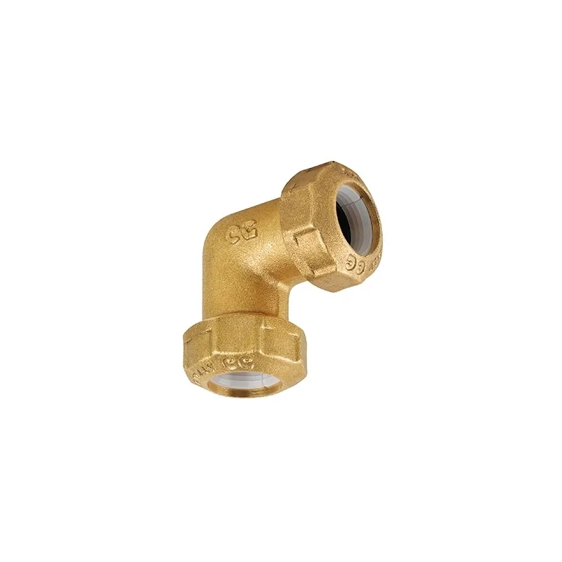 Gomito 90° con anello in resina poliacetalica Gomito 90° con anello in resina poliacetalica