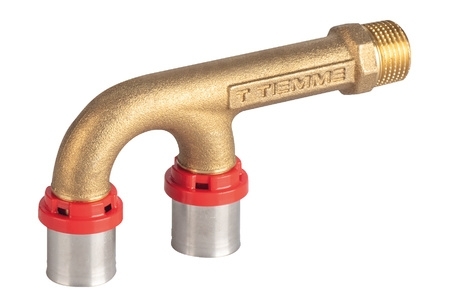 Raccordo A T In Ottone 3/4 (19mm) Con Attacco Maschio 1/2 - 2 Pezzi, Alta Qualità, US Stock - Foto 2