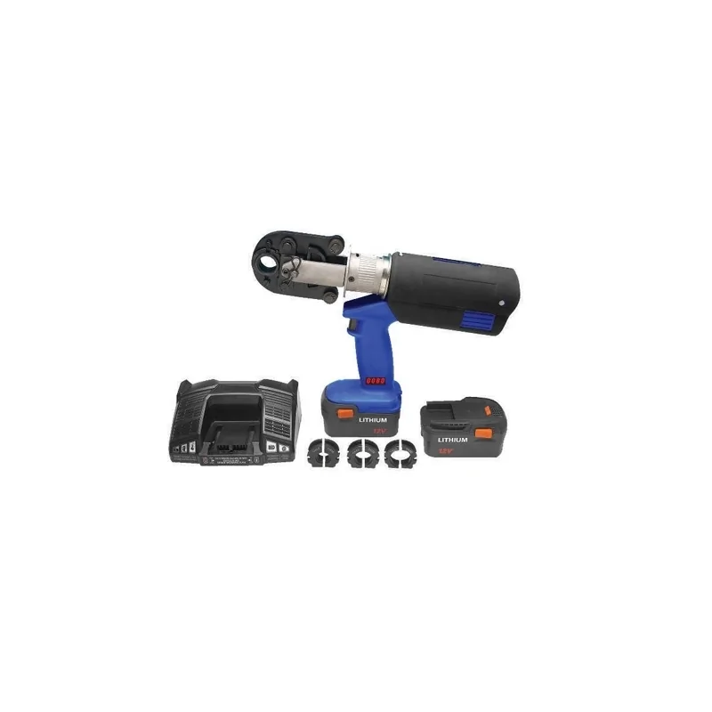 Pressatrice professionale a batteria per raccordi tubo multistrato completa di inserti profilo TH 16-20-26 mm Pressatrice professionale a batteria per raccordi tubo multistrato completa di inserti profilo TH 16-20-26 mm