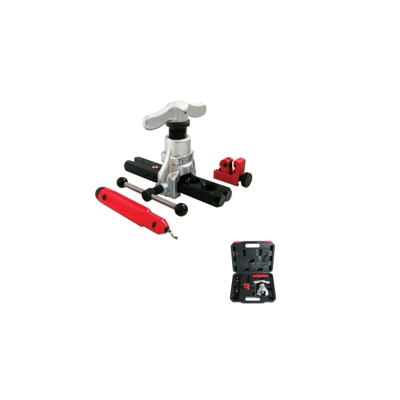 Kit cartellatrice a frizione con matrice in pollici per realizzare colletti a 90° su tubi di rame
