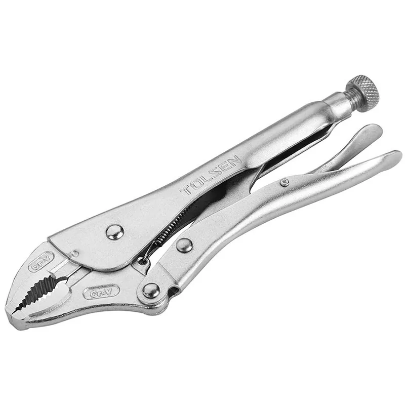 Pinza a scatto in acciaio al cromo vanadio con finitura nichelata e impugnatura bi-componente Pinza a scatto in acciaio al cromo vanadio con finitura nichelata e impugnatura bi-componente