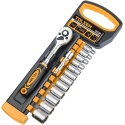 Kit 12 pezzi cricchetto reversibile da 1/2'' con chiavi a bussola in acciaio al cromo vanadio