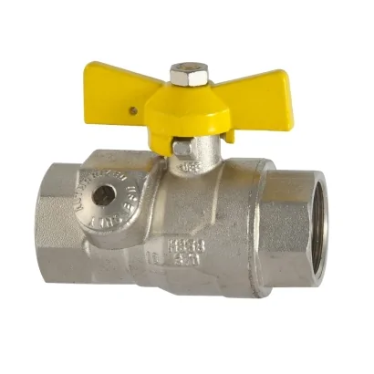 Valvola a Sfera GAS Femmina/Femmina con Presa di Pressione