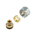 Adattatore cromato per tubo multistrato con attacco/filetto 24x19