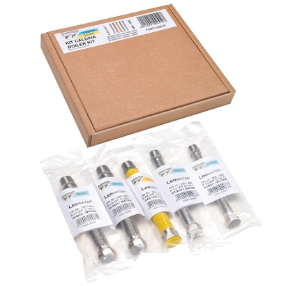 Kit collegamento caldaia composto da 5 tubi flessibili