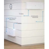 Ventilconvettore Olimpia Splendid modello Bi 2 Wall con spessore da 12.9 a 15 cm per installazioni a parete alta