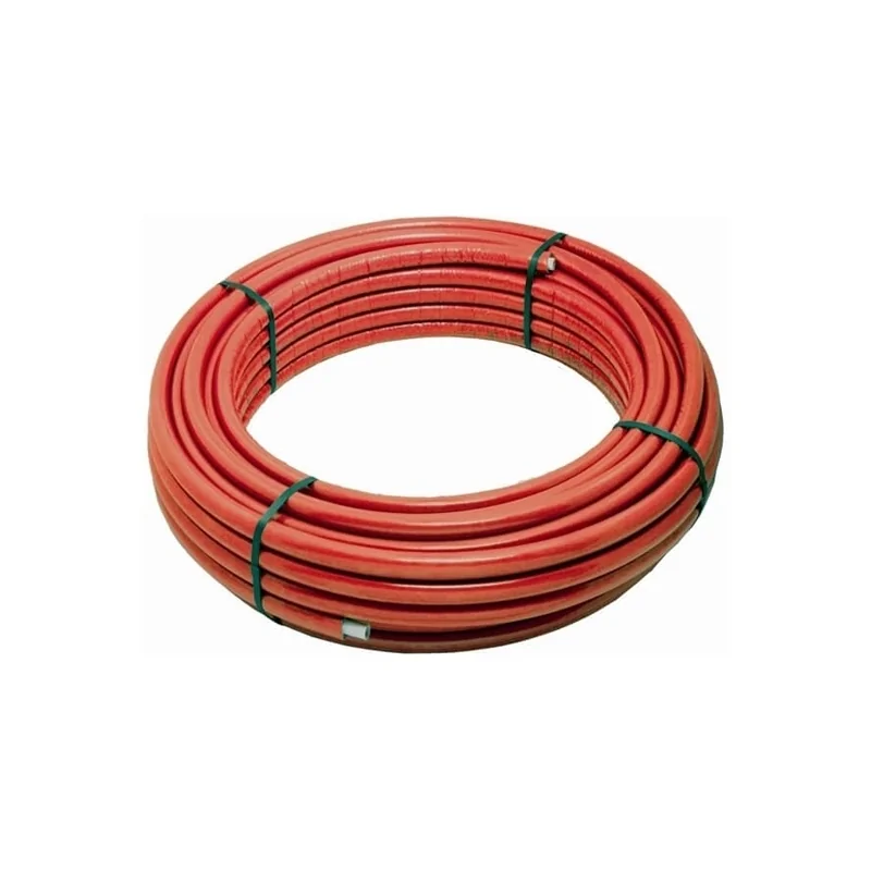 Tubo Multistrato PEXb/AL/PEXb Rivestito Rosso (Rotoli da 25/50 metri) Tubo Multistrato PEXb/AL/PEXb Rivestito Rosso (Rotoli da 25/50 metri)