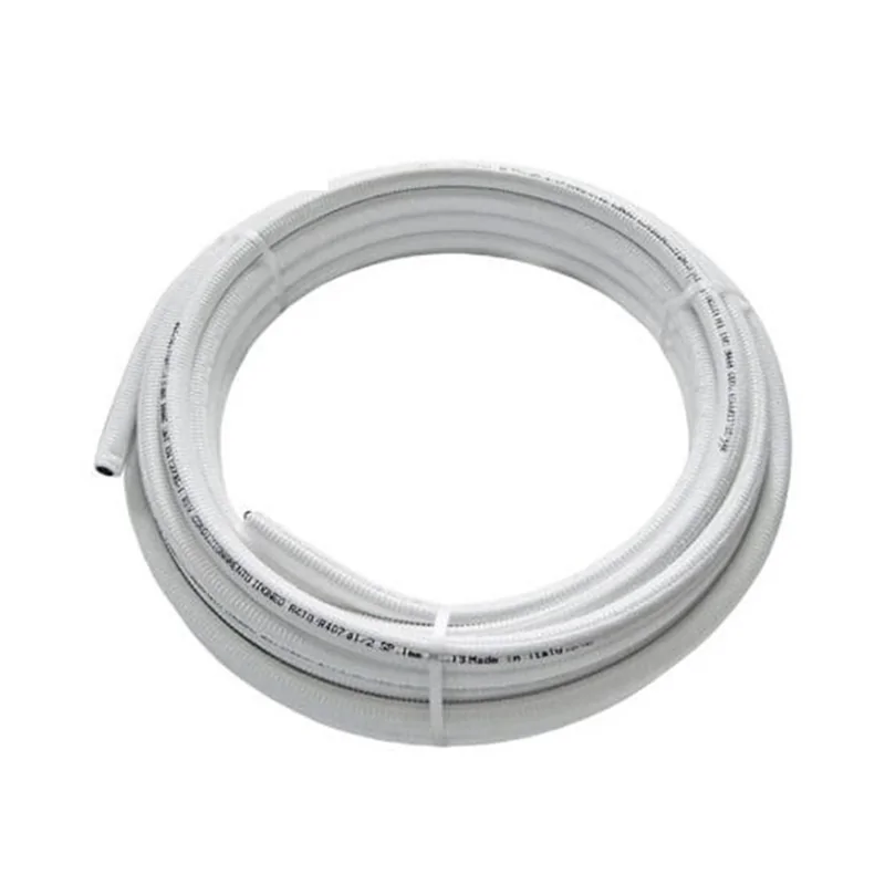 Tubo Rame Rivestito per Condizionamento ISOPOLAR Spessore 0.8 (prezzo a rotolo) Tubo Rame Rivestito per Condizionamento ISOPOLAR Spessore 0.8 (prezzo a rotolo)