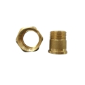 Dado + Codolo Maschio Bocchettone in ottone giallo