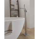 Miscelatore MILANO nickel spazzolato a pavimento per vasche free standing
