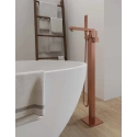 Miscelatore MILANO oro rosa a pavimento per vasche free standing