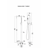 Miscelatore "TORINO" cromato a pavimento per vasche free standing