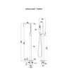 Miscelatore "TORINO" cromato a pavimento per vasche free standing