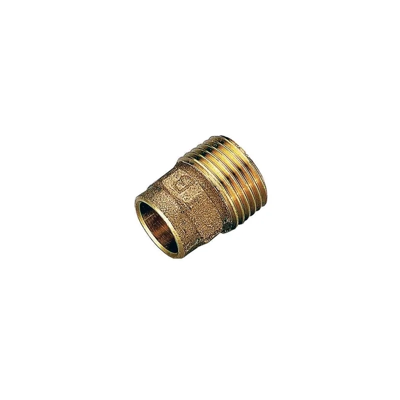 Raccordo Maschio a saldare in bronzo per acqua e gas Raccordo Maschio a saldare in bronzo per acqua e gas