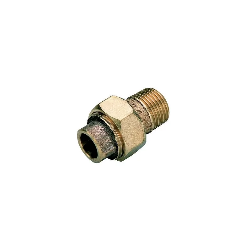Raccordo Maschio a tre pezzi a a saldare in bronzo per acqua e gas Raccordo Maschio a tre pezzi a a saldare in bronzo per acqua e gas