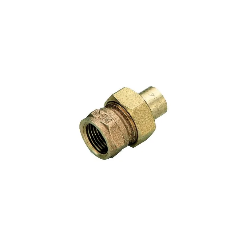 Raccordo Femmina a tre pezzi a a saldare in bronzo per acqua e gas Raccordo Femmina a tre pezzi a a saldare in bronzo per acqua e gas
