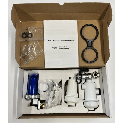 Kit salva caldaia (defangatore magnetico + dosatore di polifosfato + filtro anti-condensa)