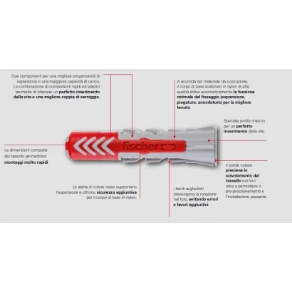 Tassello Fischer Duopower S con vite