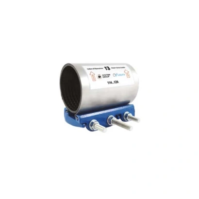 Collare di riparazione a 3 tiranti/bulloni con larghezza di 200 mm