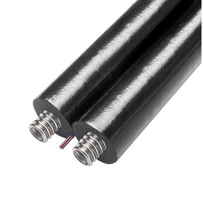 Tubo corrugato in acciaio inox (AISI 316L) per impianti solari termici con rivestimento e cavo sonda (prezzo a rotolo)
