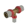Tee ridotto a pressare per connessione tubo pex Ø12 e connessione tubo multistrato Ø20