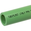 Tubo Polipropilene PP-R PPR verde a saldare in barre da 3 metri lineari