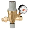 Gruppo di riempimento automatico CALEFFI, articolo 553640, con rubinetto, filtro, valvola di non ritorno e manometro
