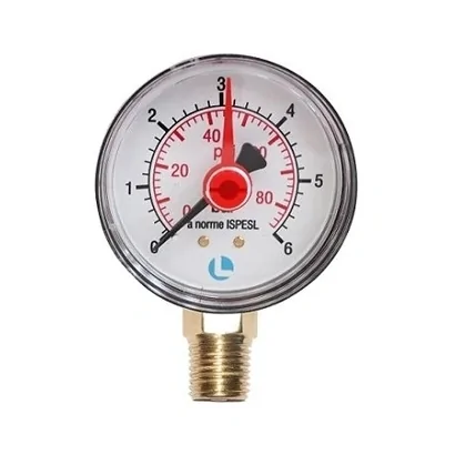Manometro Ø63 mm attacco radiale 1/4"