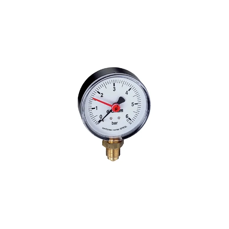 Manometro Ø50 mm attacco radiale 1/4" 0-6 BAR