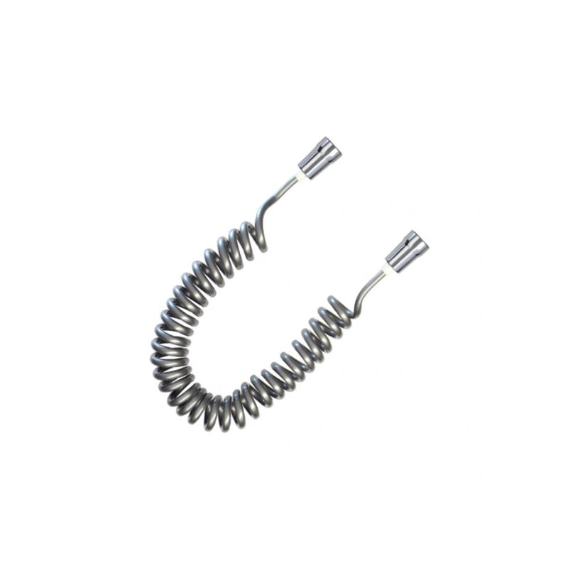 Tubo Flessibile doccia spiralato in PVC con attacco conico F/F da 1/2"