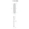 Radiatore tubolare multicolonna in acciaio Ercos modello Comby