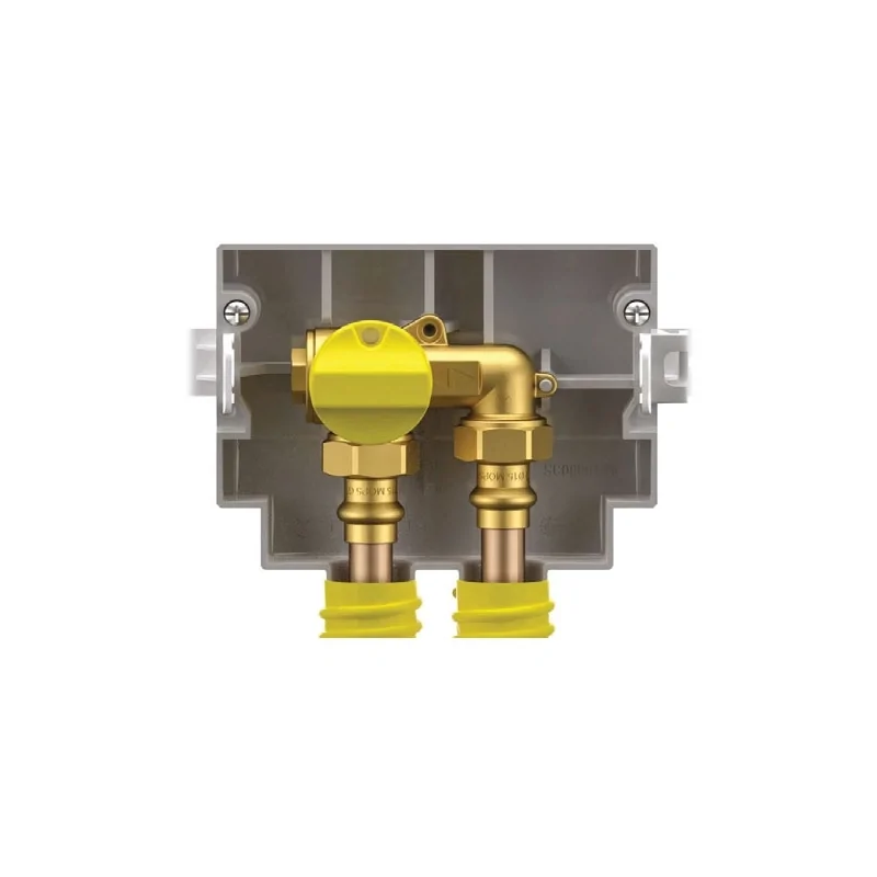 Rubinetto/Valvola Teco K2.1 di intercettazione gas da incasso con connessioni verso il basso ad U Rubinetto/Valvola Teco K2.1 di intercettazione gas da incasso con connessioni verso il basso ad U