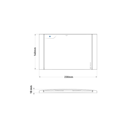 Placca di copertura bianca e silver D01 per valvola codice 0458