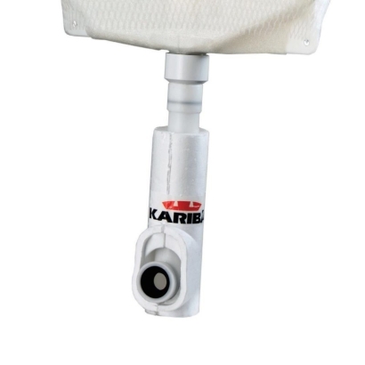 Cassetta di scarico ad incasso Kariba 6E a due volumi di risciacquo per WC sanitari a pavimento o alla turca