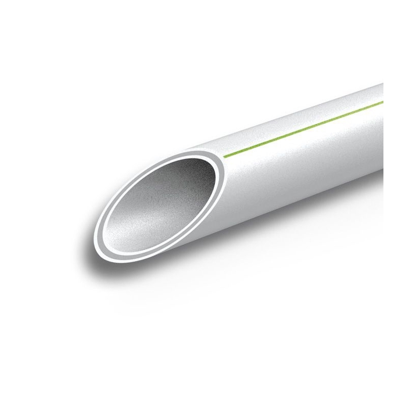 Tubo PP-R Pluristrato Fibrorinforzato SDR17.6 in barre da 5.8 metri lineari (prezzo per barra)