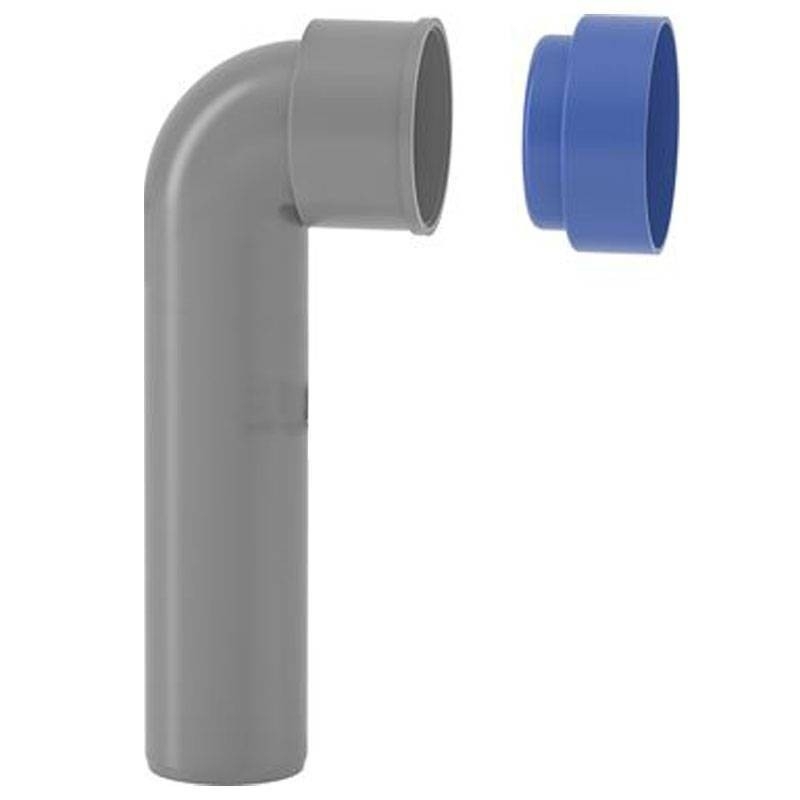 Curva tecnica prolungata HTSW ad innesto con tappo di protezione