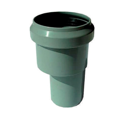 Aumento eccentrico ad innesto di colore grigio