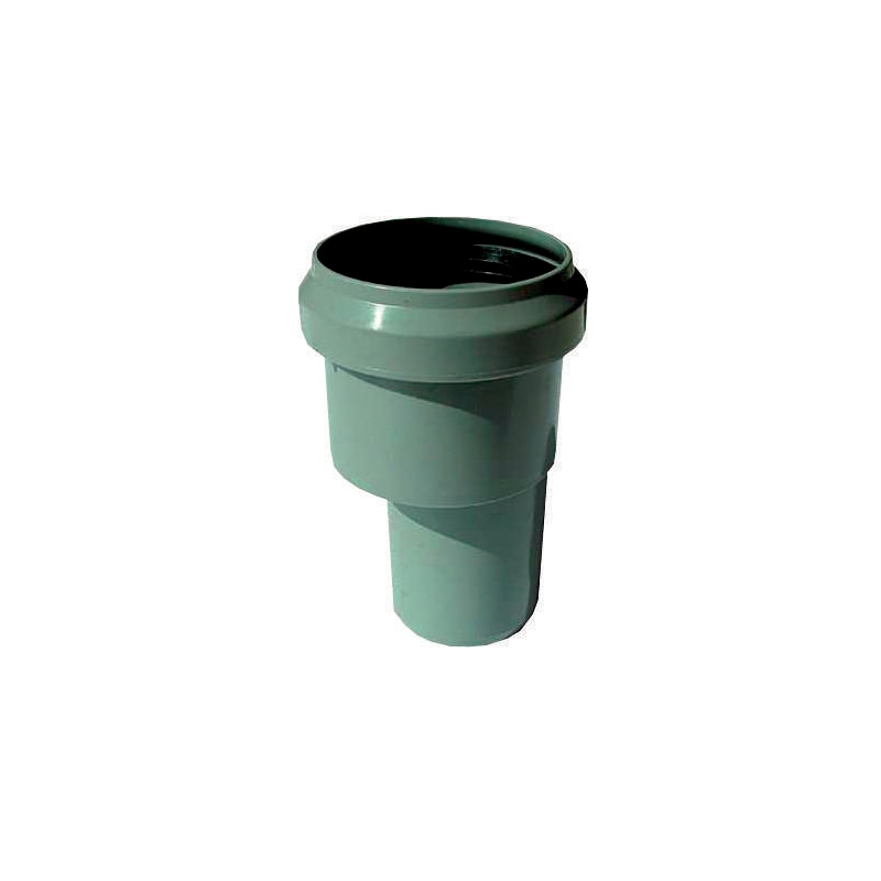 Aumento eccentrico ad innesto di colore grigio