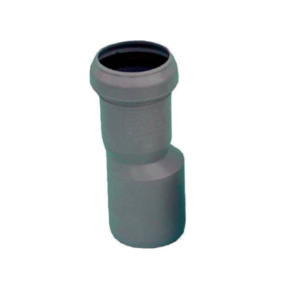 Riduzione eccentrica HTR ad innesto di colore grigio