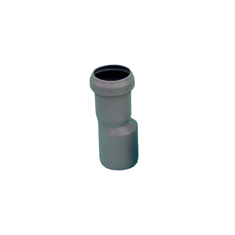 Riduzione eccentrica HTR ad innesto di colore grigio