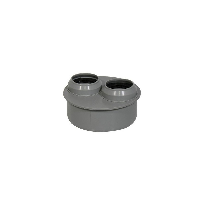 Riduzione doppia HTDR ad innesto di colore grigio