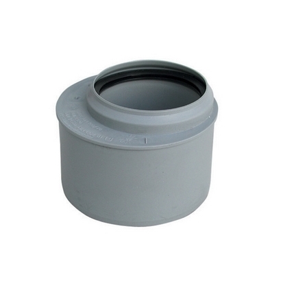 Riduzione eccentrica HTR ad innesto di colore grigio