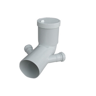 Curva WC prolungata con doppio attacco completa di guarnizione e tappo