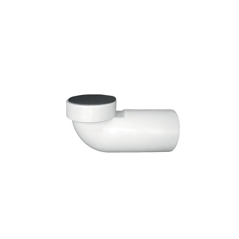 Curva WC in PP a 90°C completa di guarnizione e tappo