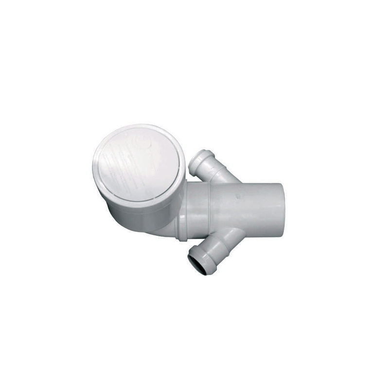 Curva WC prolungata con doppio attacco completa di guarnizione e tappo