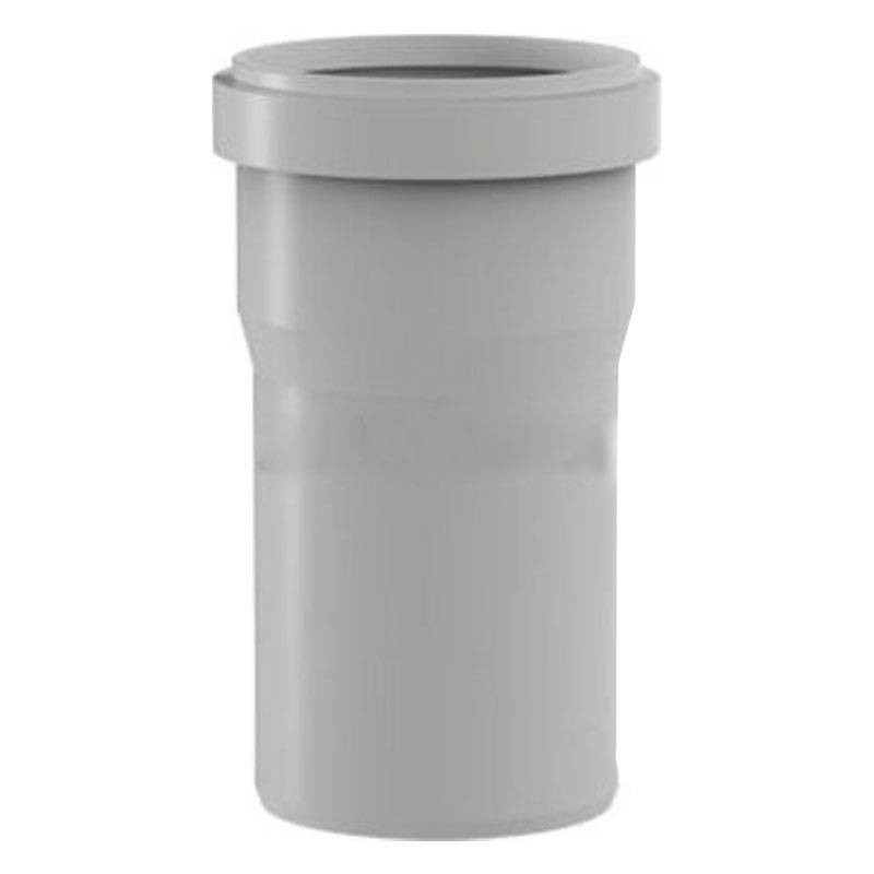 Raccordo WC dritto per collegamento  al PVC completo di guarnizione