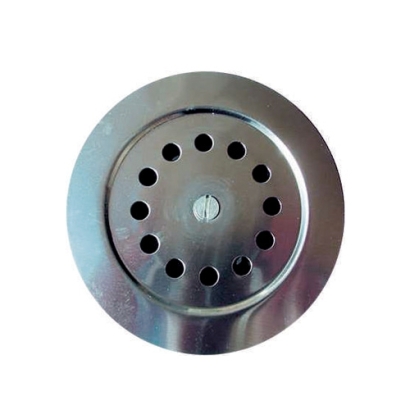 Tappo di espansione grigliato in PVC con griglia in acciaio inox