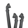 Tubo di cacciata regolabile 45° - 90° ad incasso per collegamento cassette WC alte con montaggio telescopico