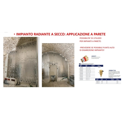 Pannello isolante bugnato "dry". Spessore totale pannello da 2,6 cm a 4,2 cm con superficie utile di 1,12 m² a pannello