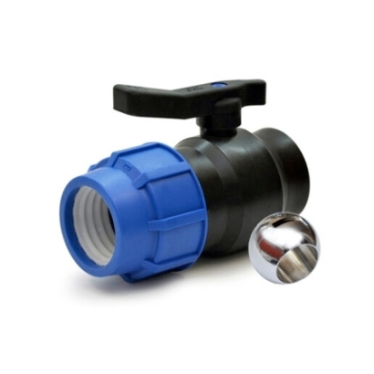 Valvola filettata femmina con attacco a compressione